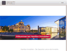 Tablet Screenshot of hamilton-immobilien.com